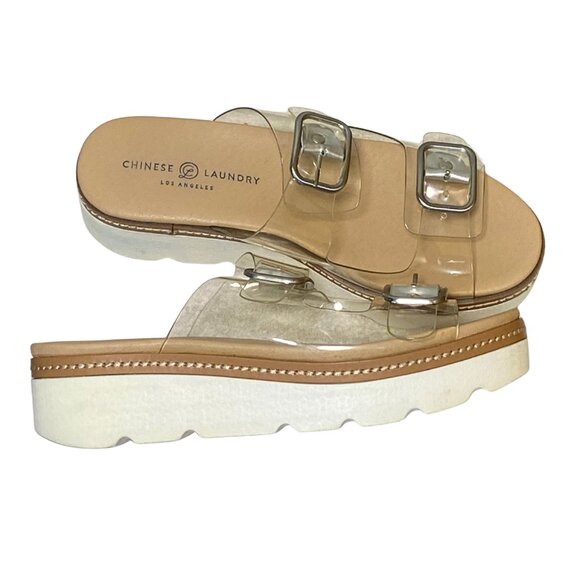 Chinese Laundry LA women's Surfs Up Wedge Sandal size 9.5 Summer Vacation - Picture 2 of 4